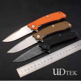 High Hardness G10 handle and D2 steel  no logo axis knife with ball bearings UD19025